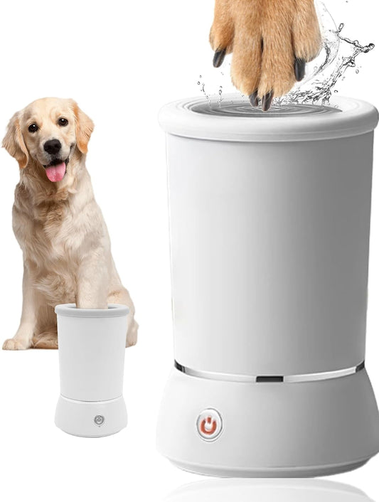 360° Electric Pet Paw Washer – Rechargeable Silicone Dog Paw Cleaner Cup