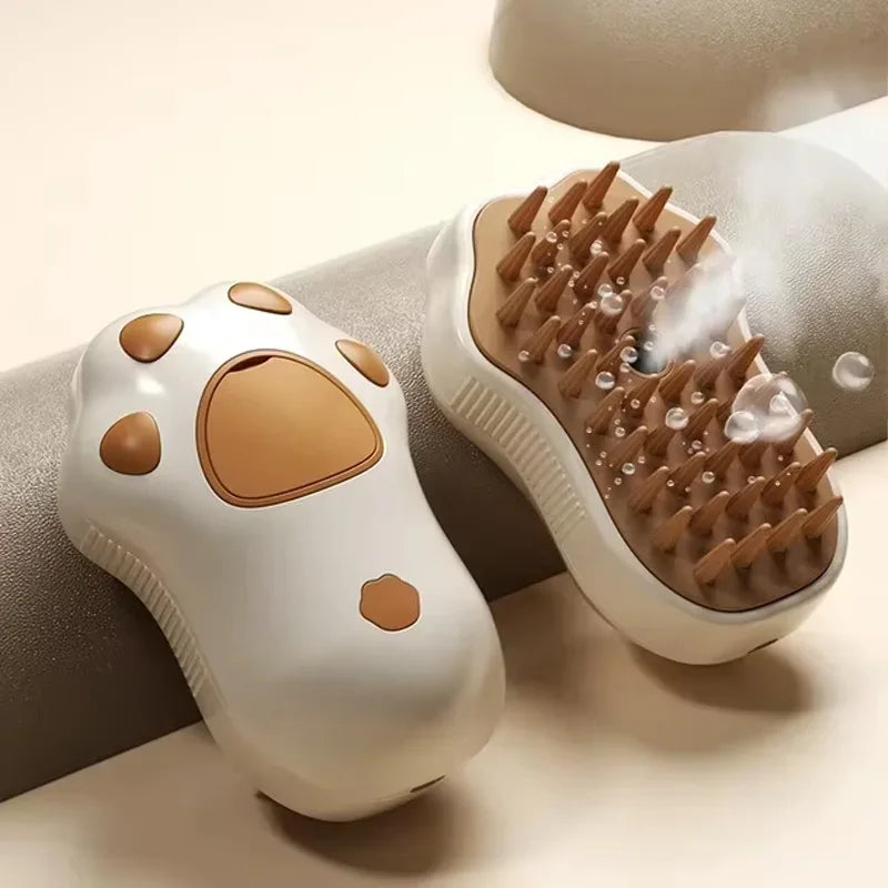 Electric Steaming Cat & Dog Brush – 3-in-1 Pet Hair Remover & Massage Grooming Comb
