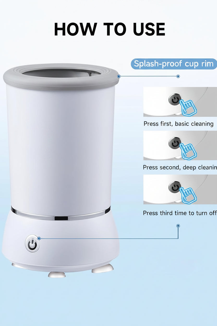 360° Electric Pet Paw Washer – Rechargeable Silicone Dog Paw Cleaner Cup